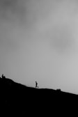 An action shot of runners climbing a steep hill.