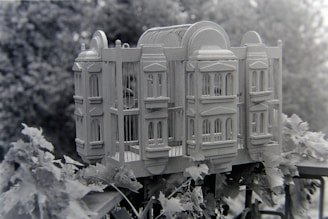 A stylish outdoor pet cage designed for fresh air.