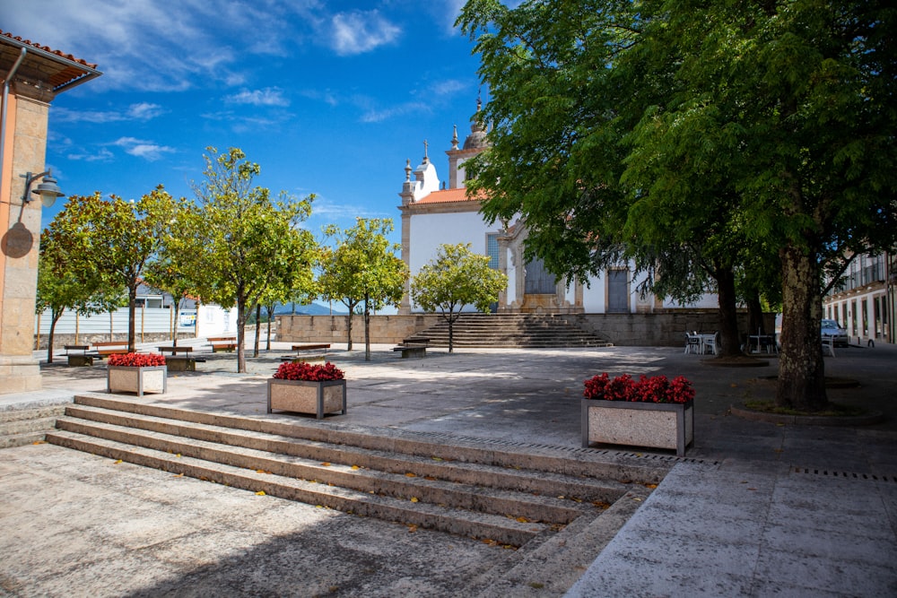 a building with steps leading up to it