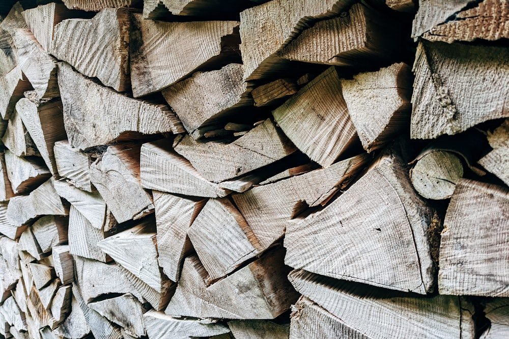 a close up of a wall made of wood