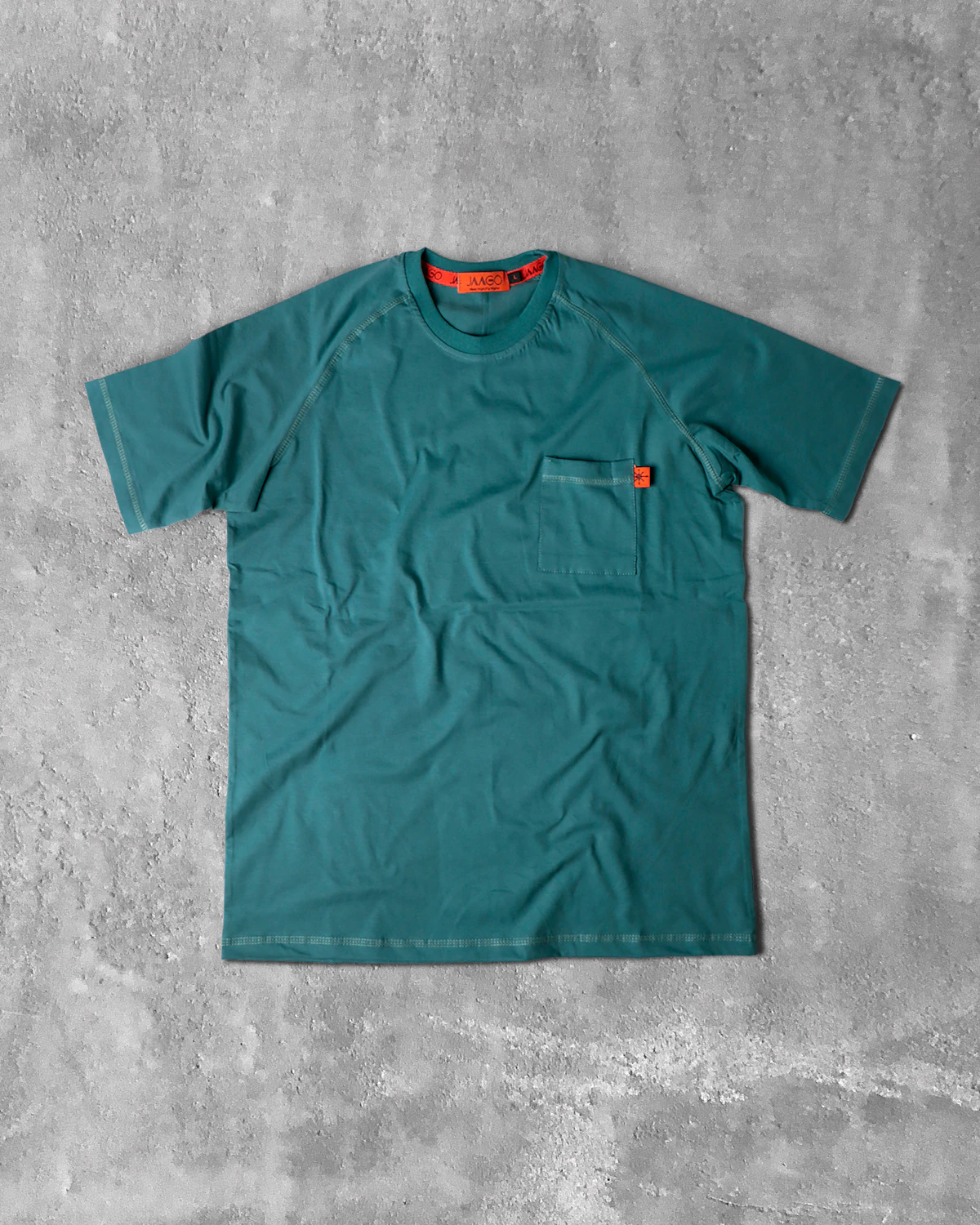 Teal Pocket Tee