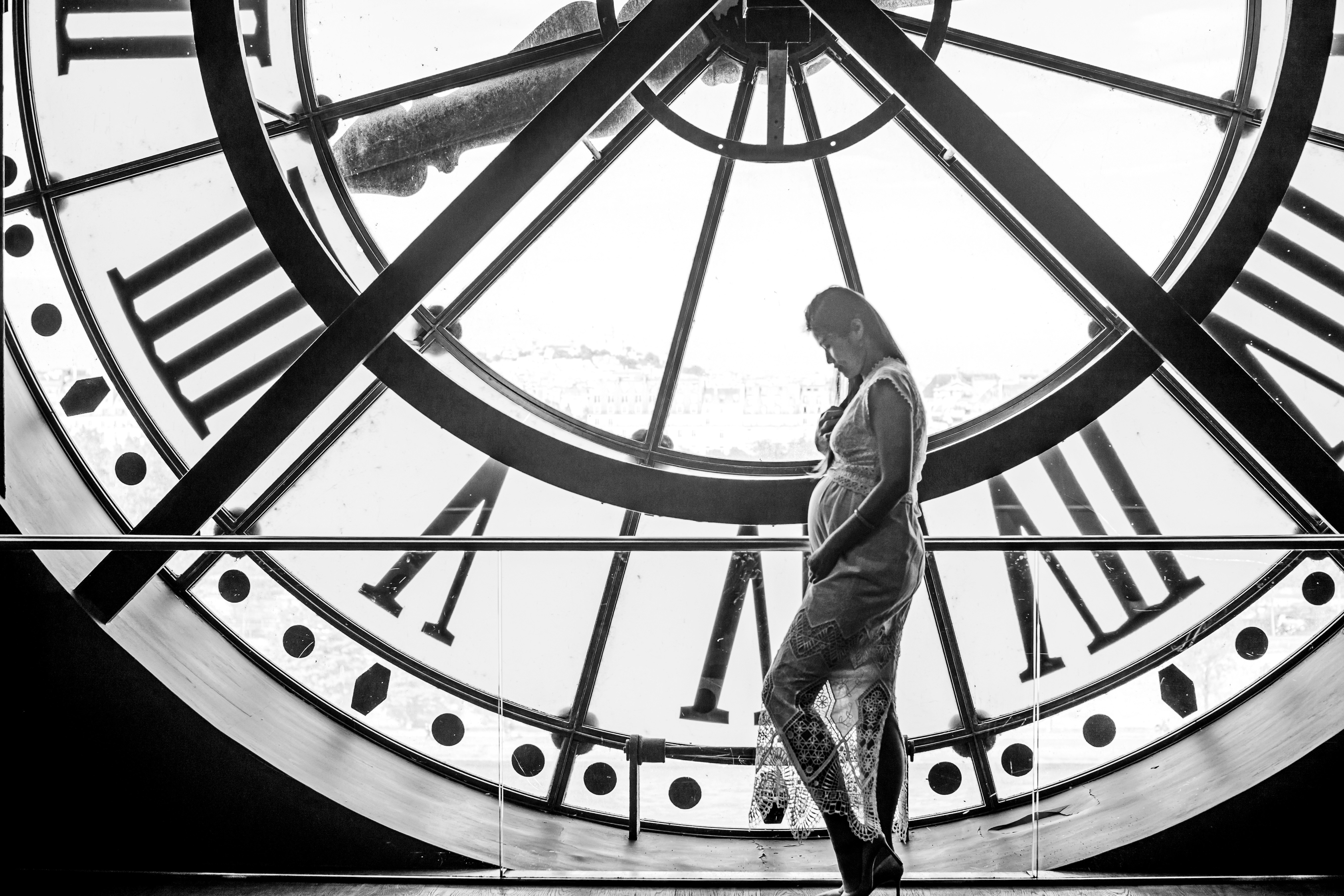 A relatively emotional moment .We went to Orsay Museum to take this shot .