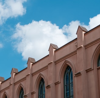 a building with a clock on the front of it