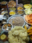 a table filled with lots of different types of food