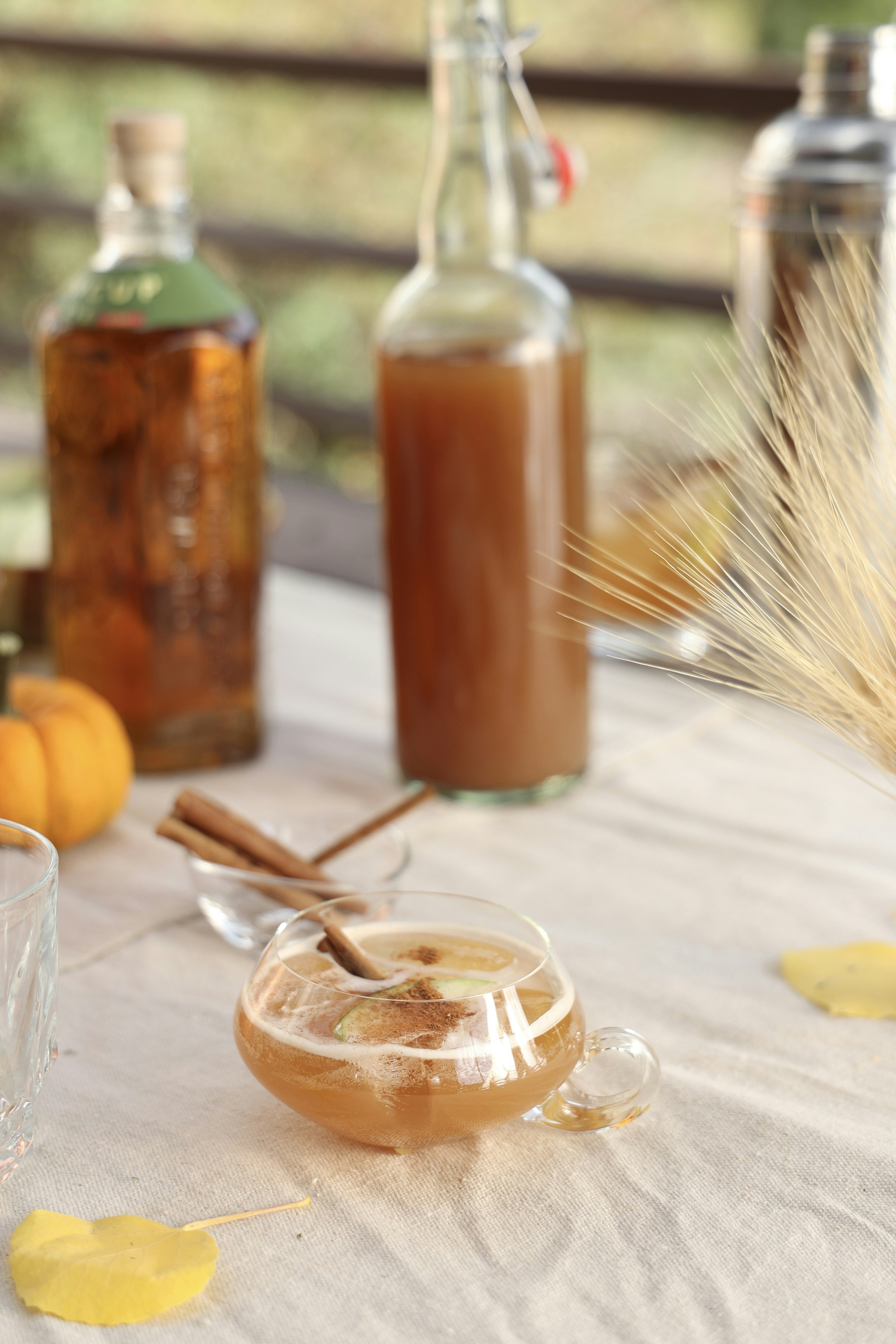 Autumn tea collection featuring seasonal flavors like cinnamon, apple, and warming spices for fall wellness