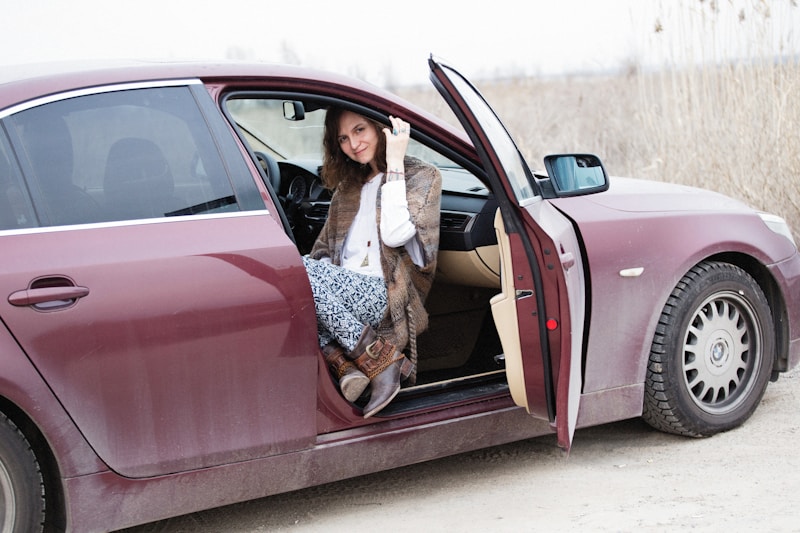 VIP car ride glamour lady