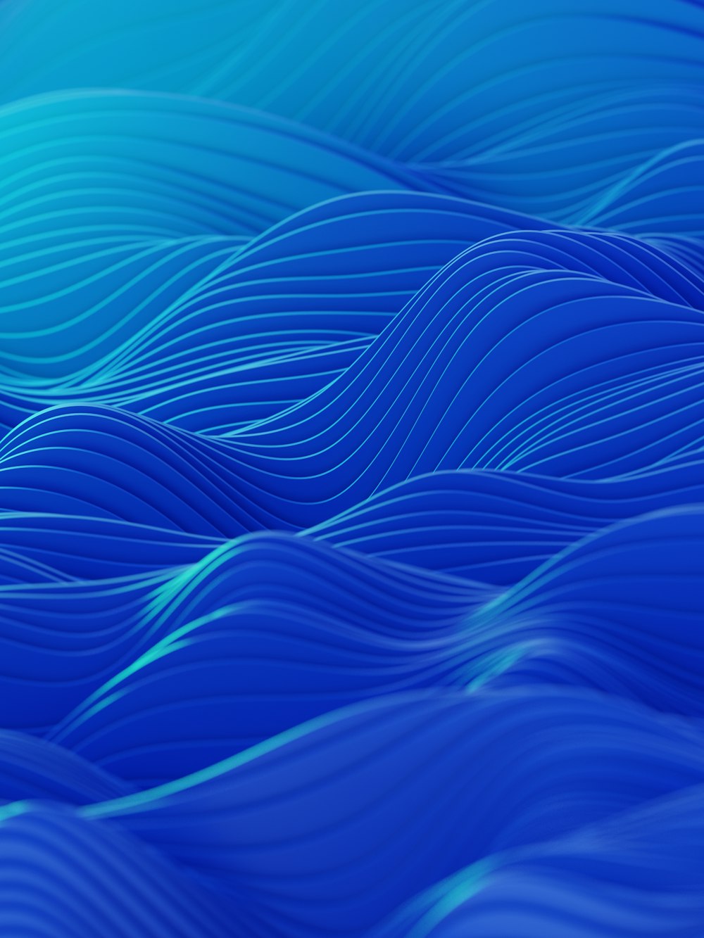 Un fond bleu abstrait avec des lignes ondulées