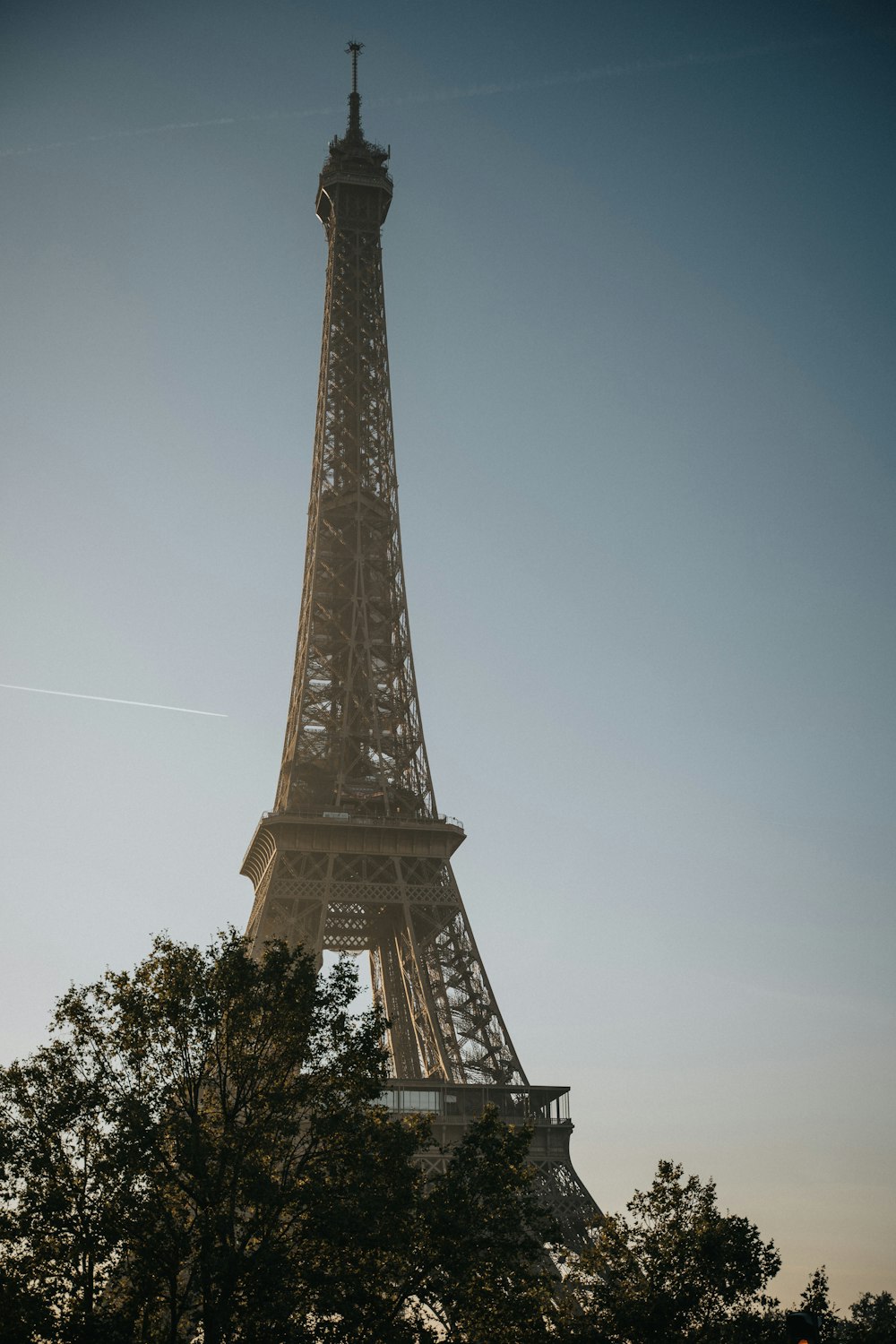 the eiffel tower towering over the city of paris