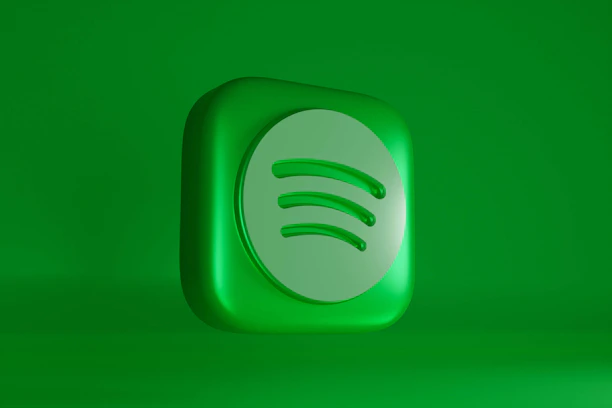 a green spot with a white spot on it