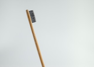 Bamboo toothbrush wooden texture