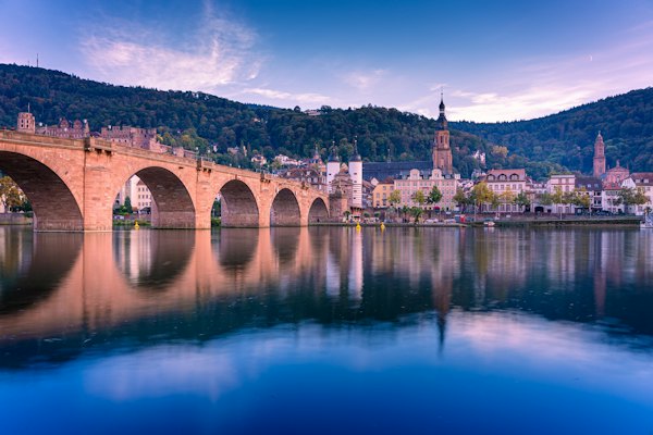 A bridge that is over a body of water — Heidelberg, Germany