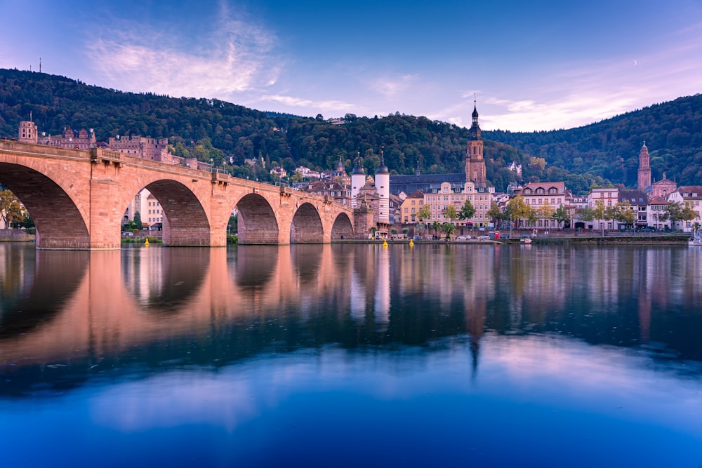 a bridge that is over a body of water