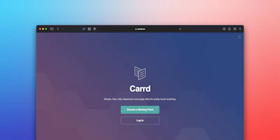 A sleek, minimalist login interface card with deep navy blue buttons and crisp white background.