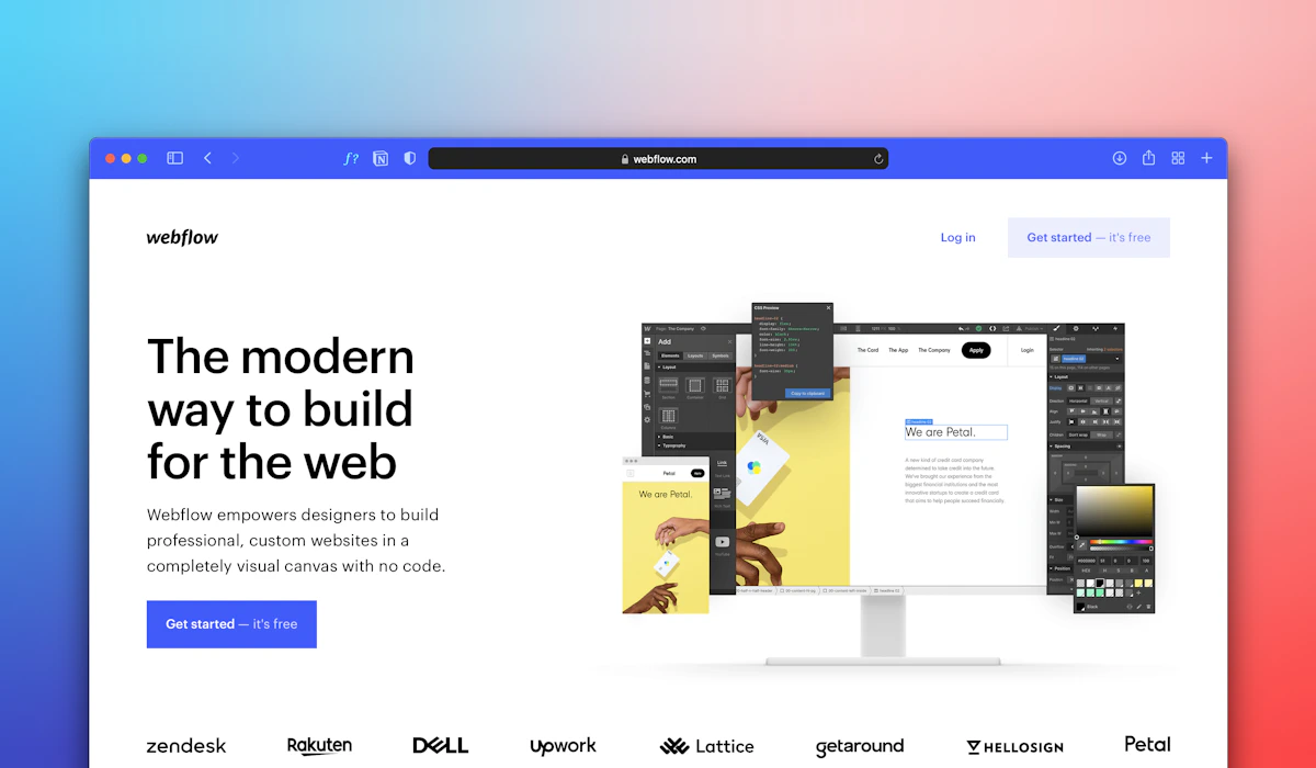 Momentum homepage preview