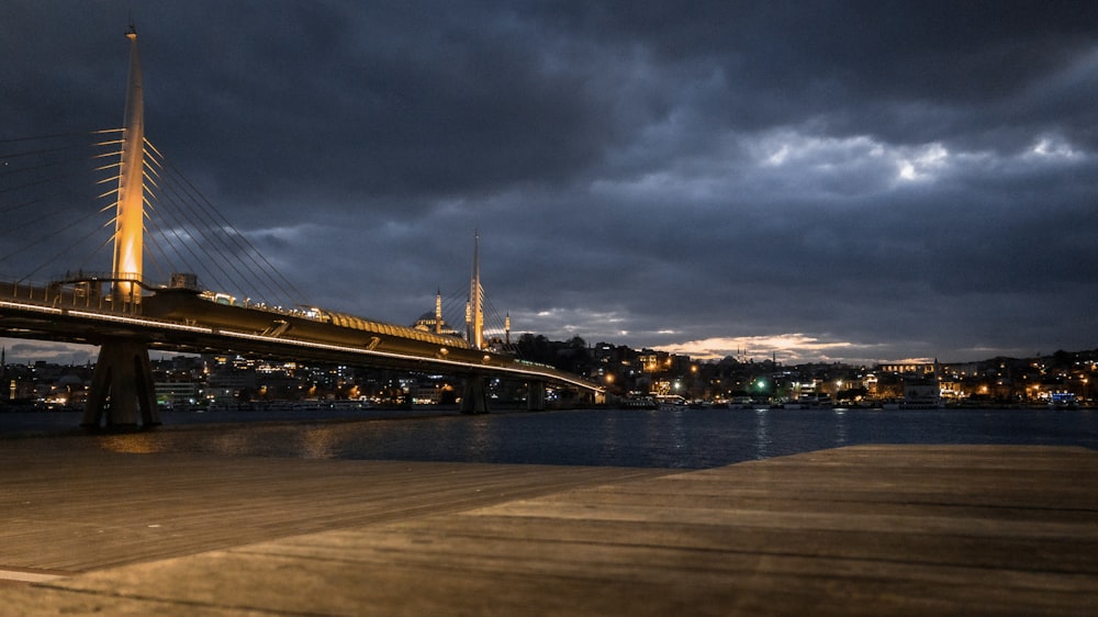 a bridge that is over a body of water