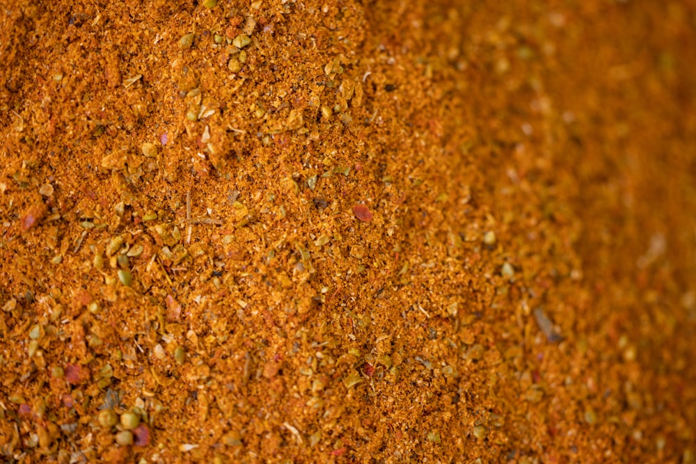 a pile of ground spices on top of a table