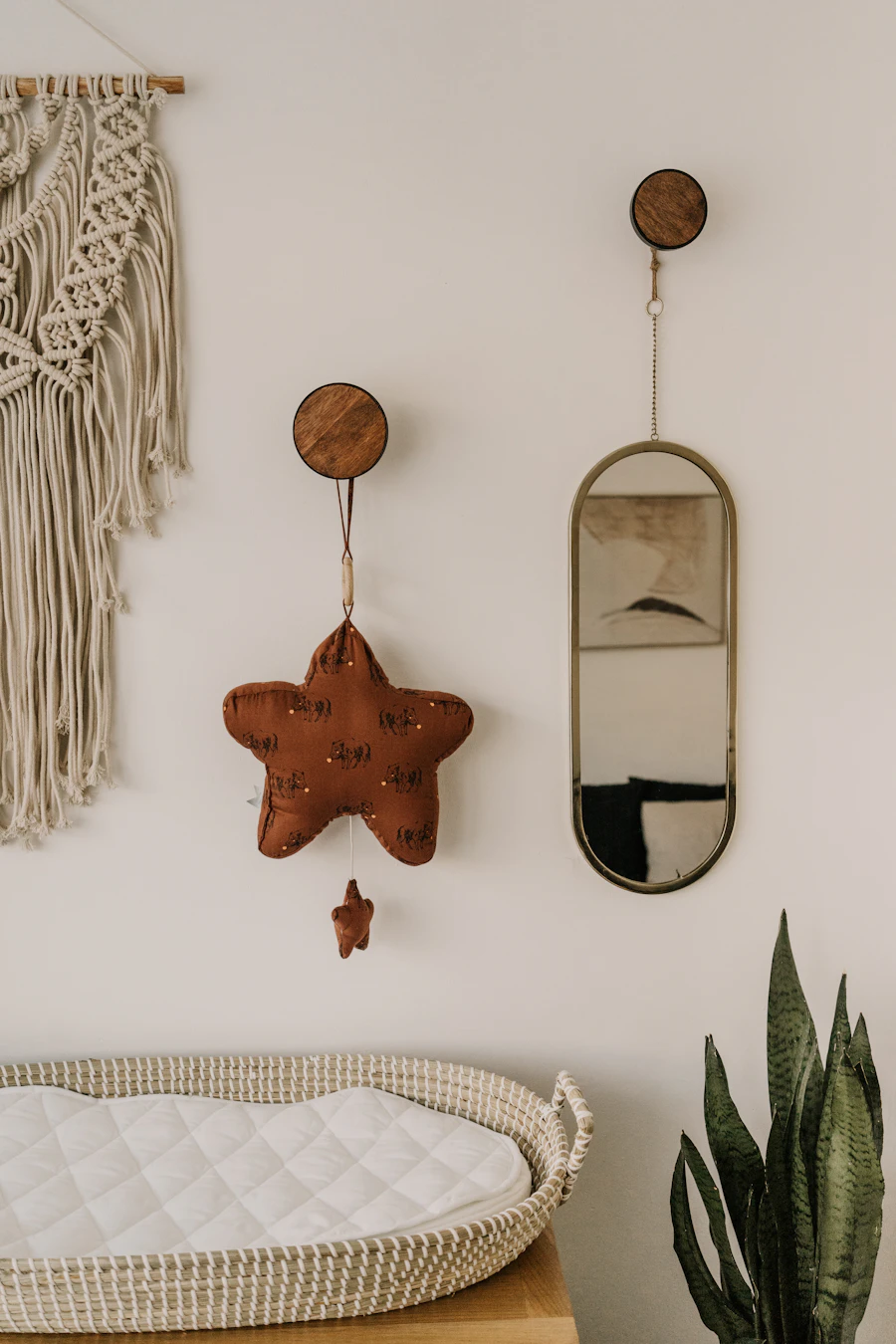 A calm, styled nursery corner.