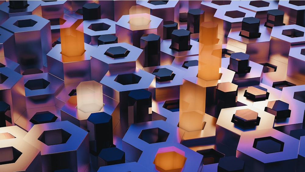a large number of cubes are shown in this image