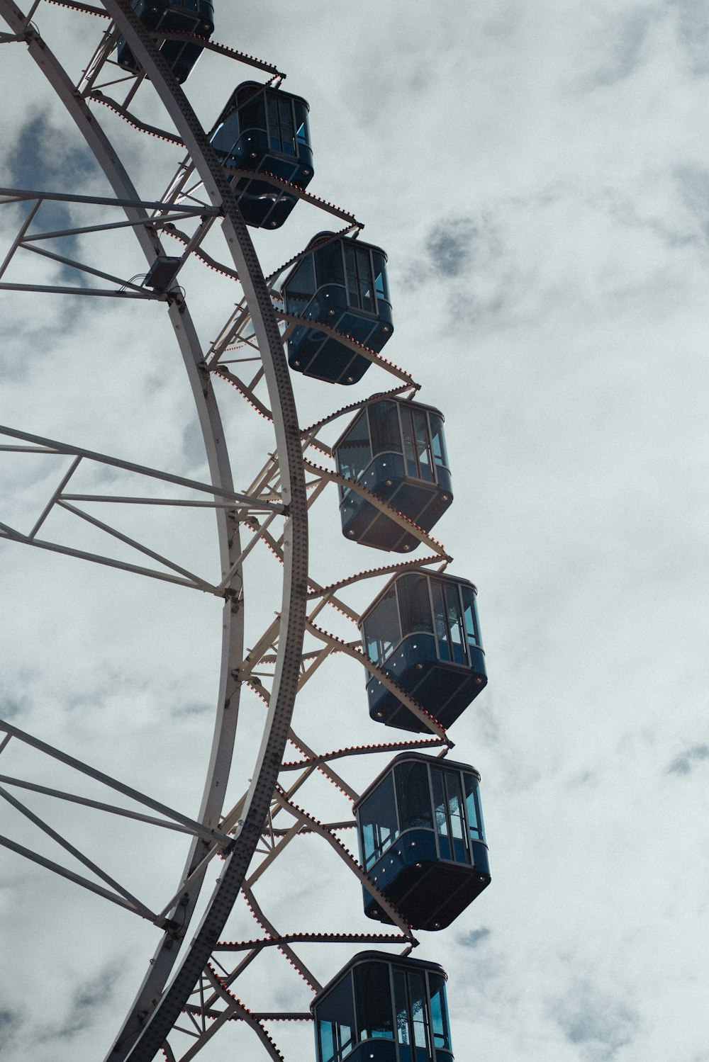 a ferris wheel with a sky background