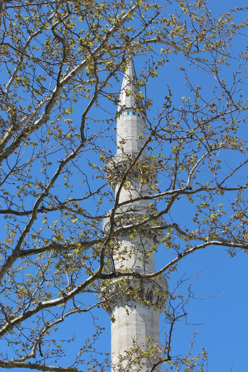 a tall tower with a clock on the top of it