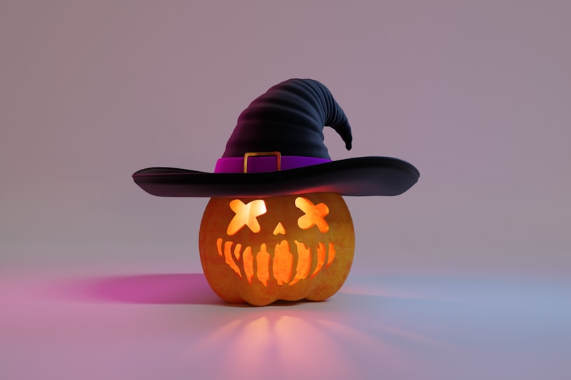 Jack o Lantern in a Witches hat