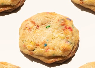 Birthday cake cookies on white background  (cookies by The Kind Cookie Club at CDMX)