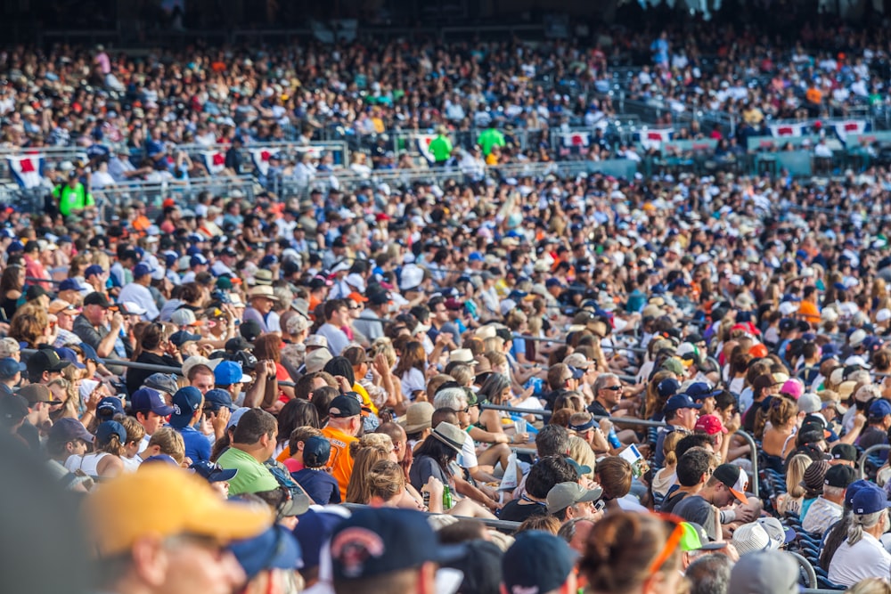 a large crowd of people in a stadium