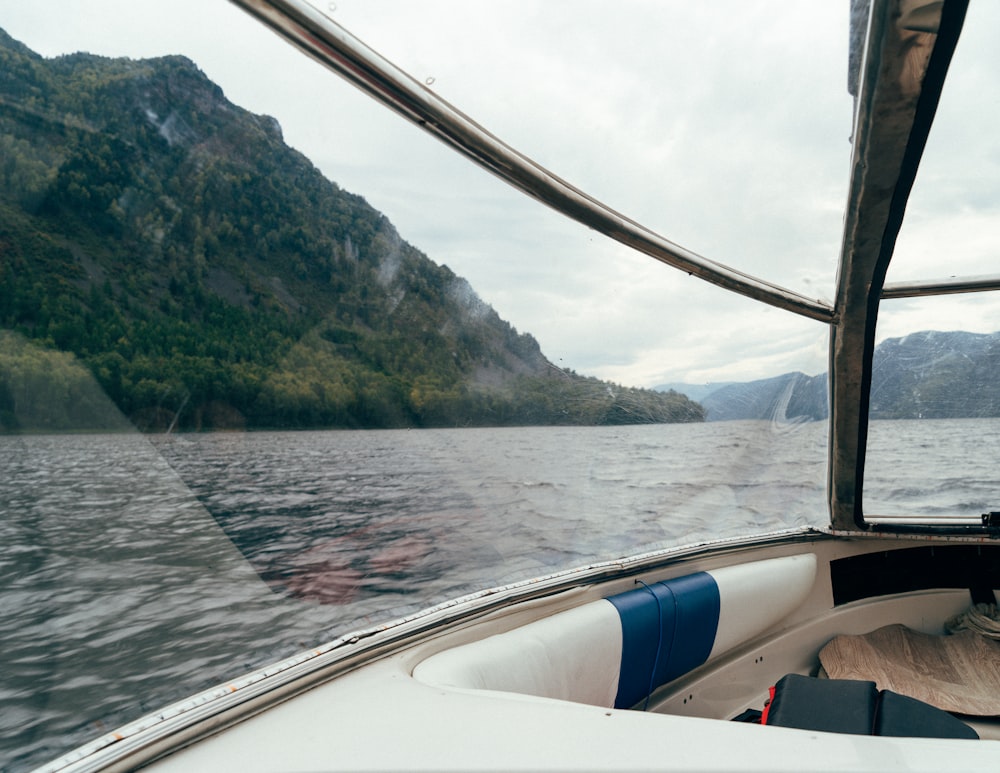 a view of a body of water from a boat