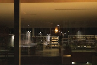 Photo of a professional law office interior with warm lighting and legal books.