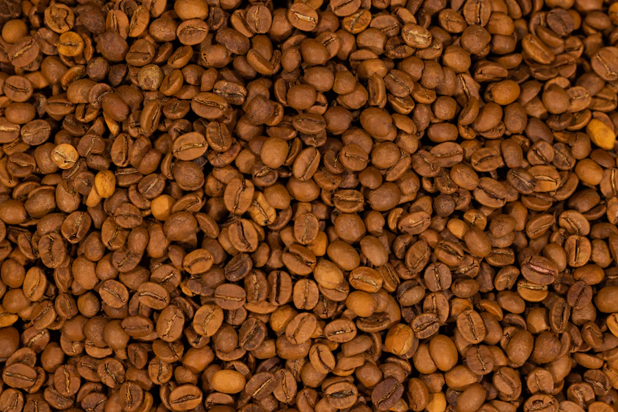 Granos de cafe tostado
