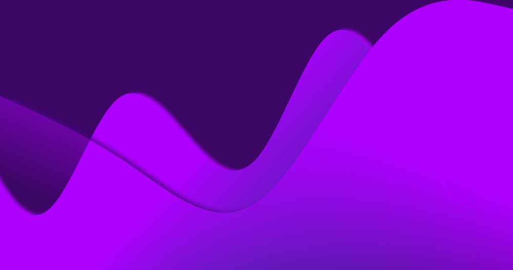 a purple background with wavy lines