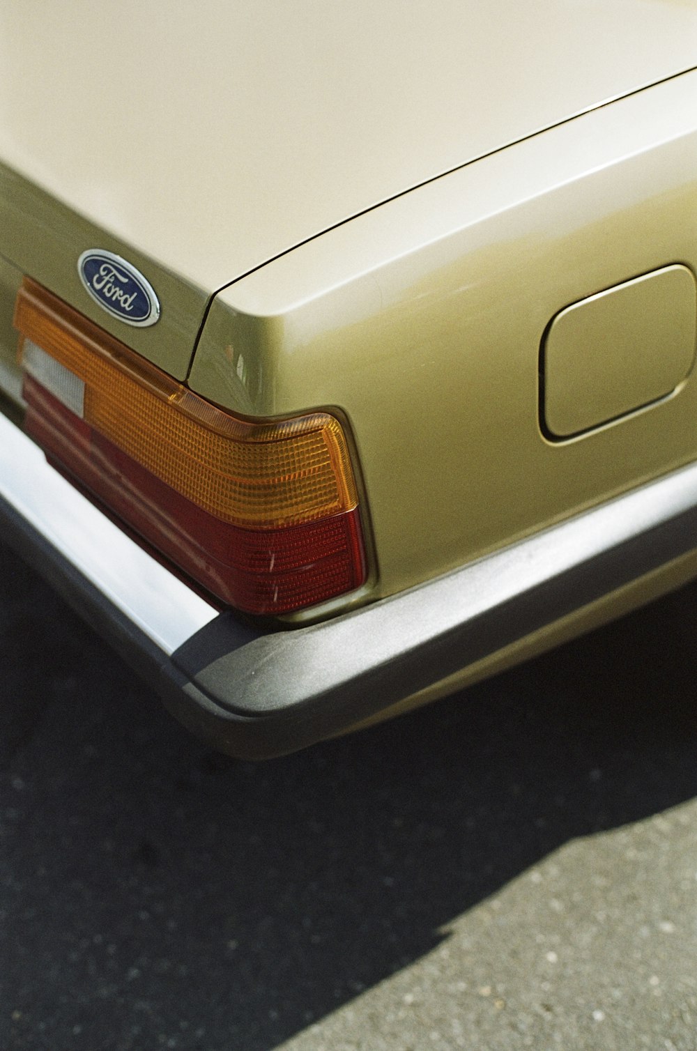 a close up of the tail end of a car