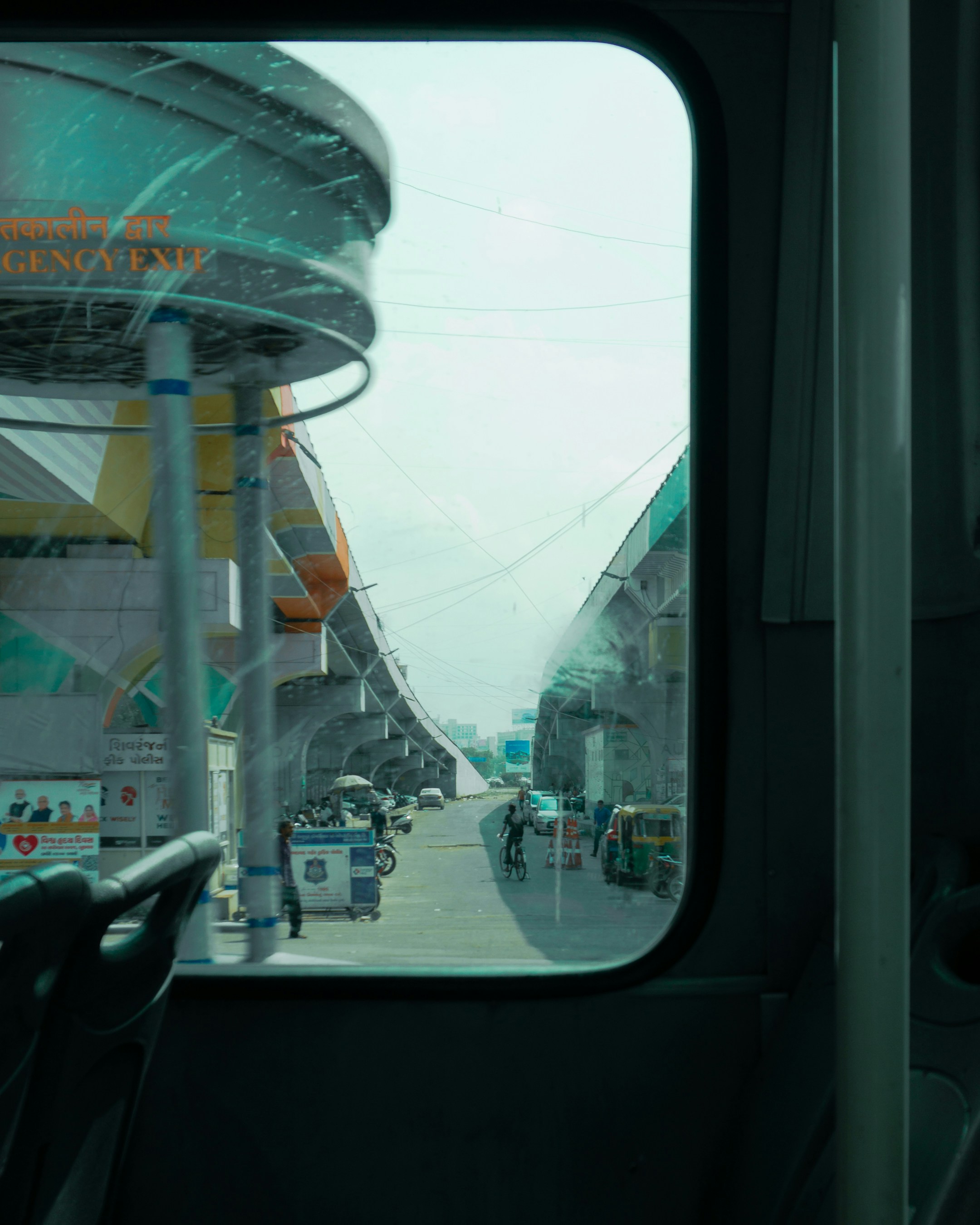 A view of a city street from inside a bus photo – Free Bus Image on ...