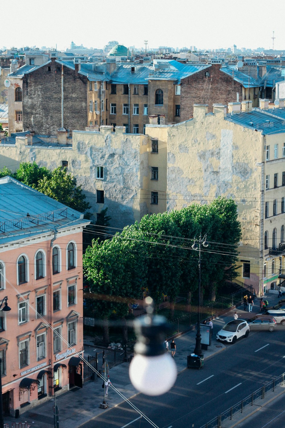 a view of a city from a high viewpoint