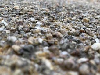 Close-up of quality sand and gravel for construction.