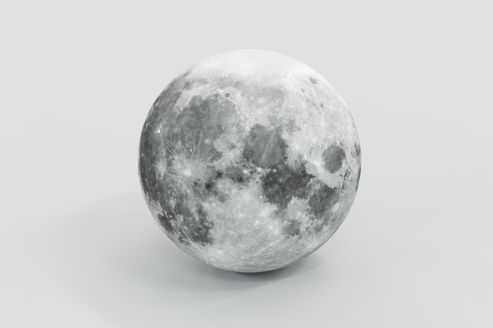 une image d’une pleine lune sur fond blanc