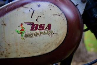 a close up of the back of a motorcycle