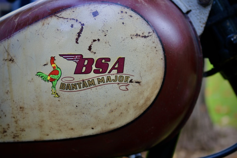 a close up of the back of a motorcycle