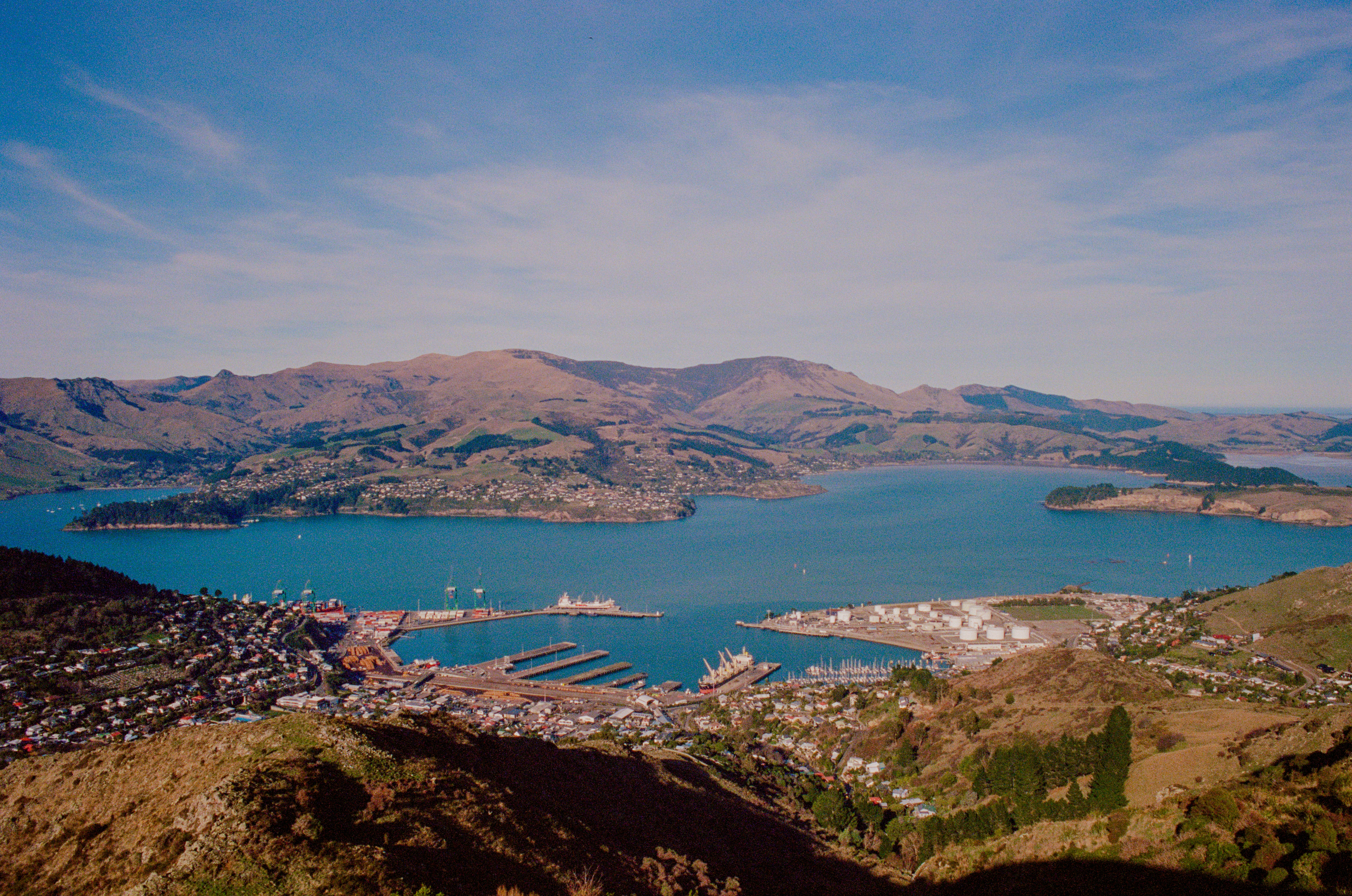 Aerial view of Lyttelton