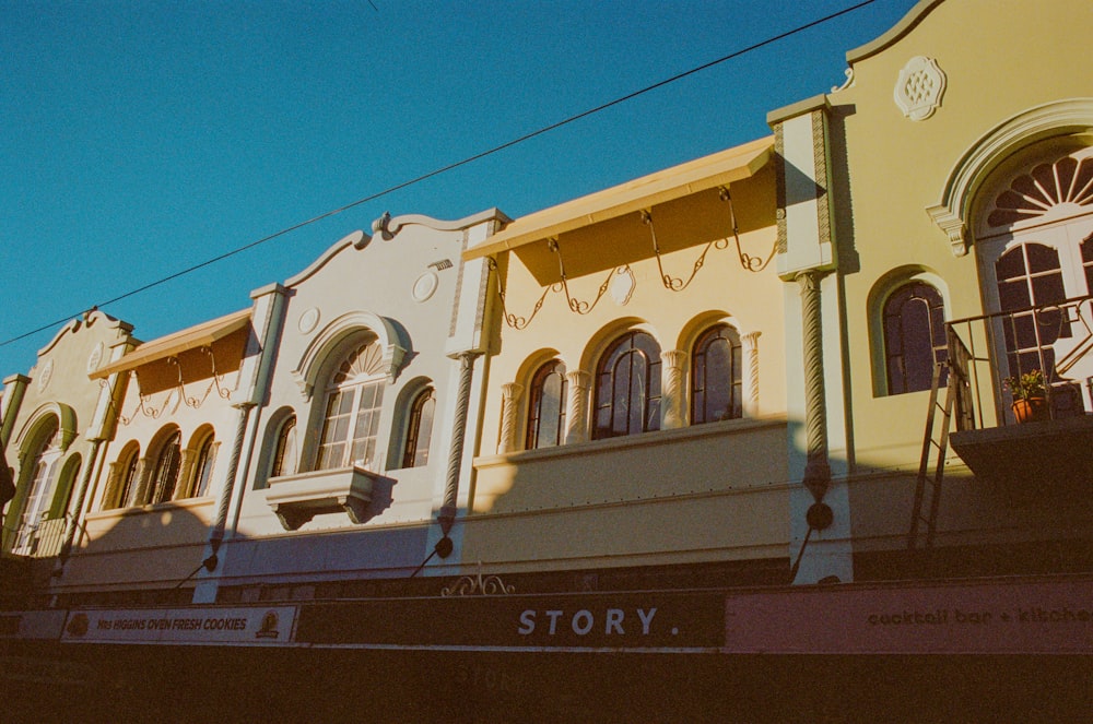 a building with a clock on the front of it