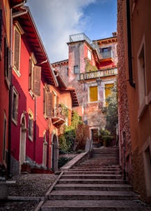 a set of stairs leading up to a building
