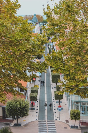 Photographie d'une rue d'Arcachon