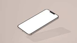 Minimalist and elegant app interface displayed on a modern smartphone.