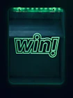 a neon sign with the word win on it