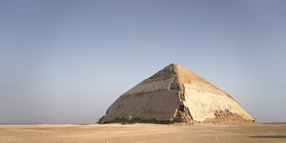 a large pyramid in the middle of a desert