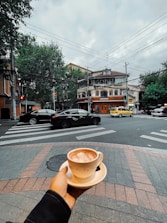a cup of coffee sitting on top of a saucer