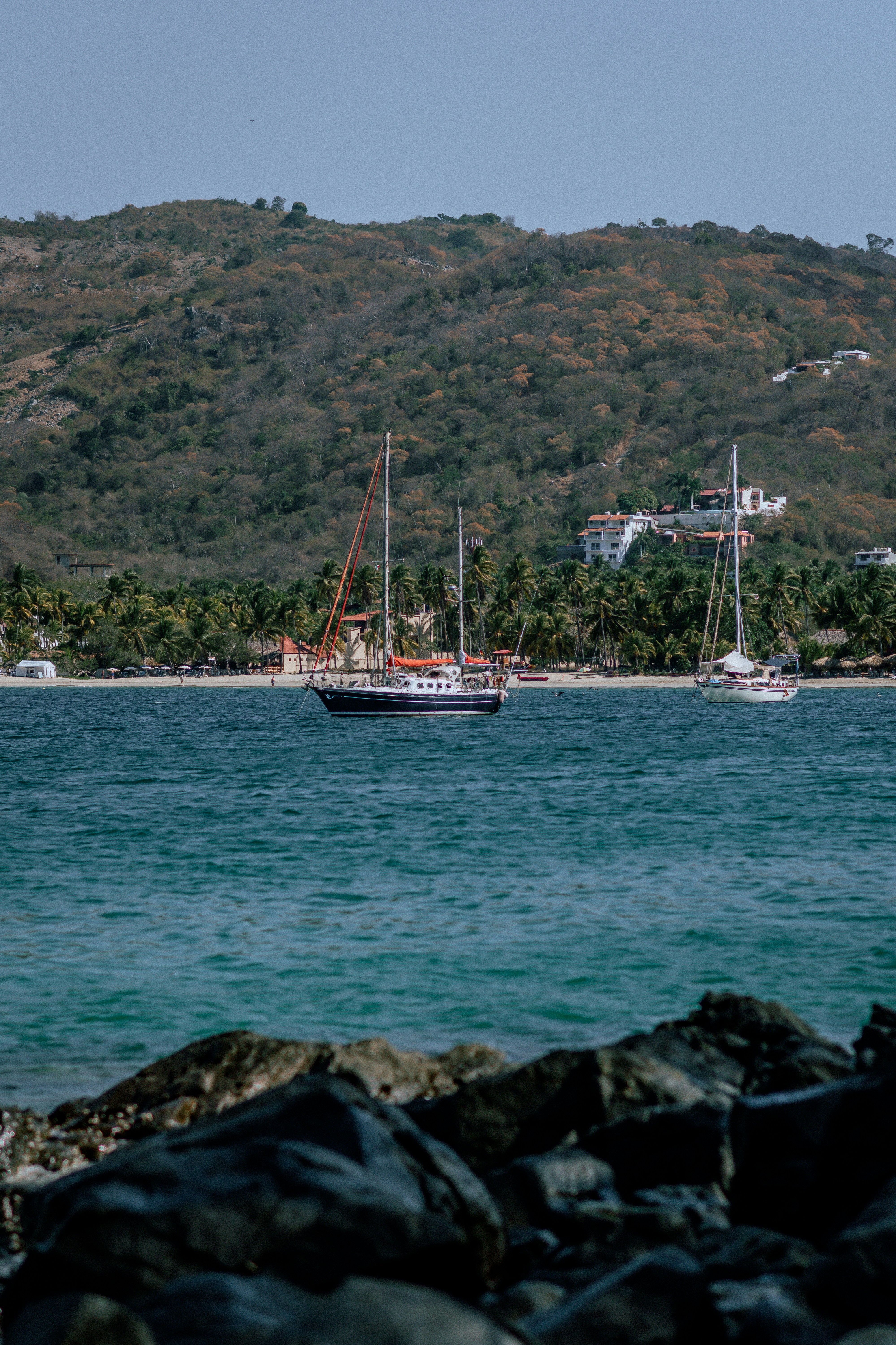 a large boat floating on top of a large body of water