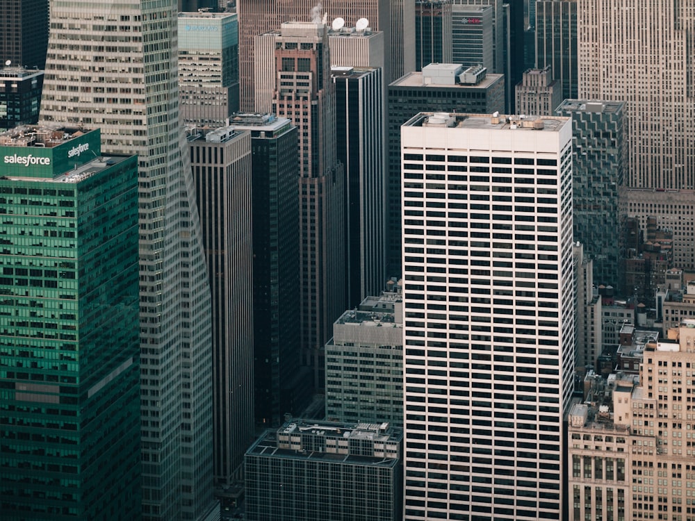 a view of a city from the top of a skyscraper