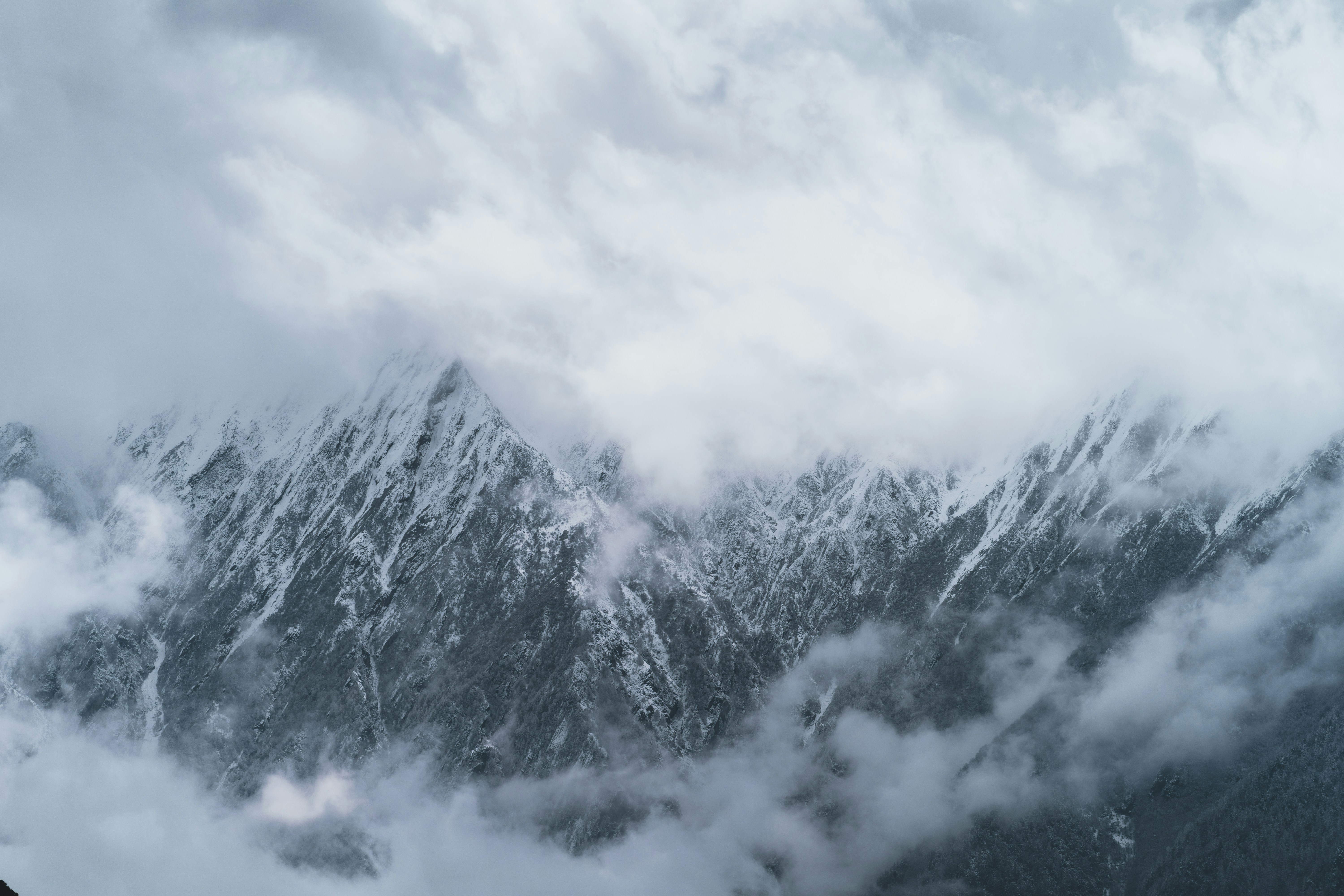 The mountains are observing us
