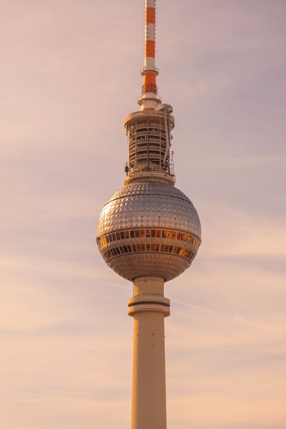 a close up of a tower